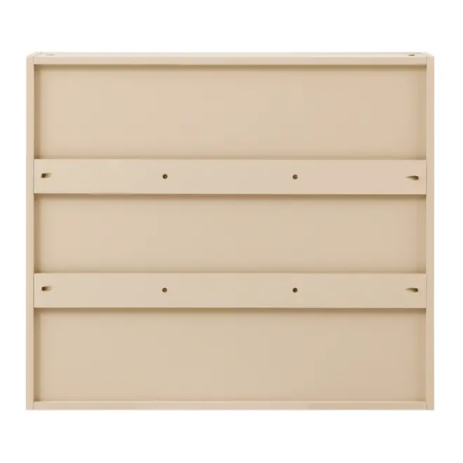ARMÁRIO DE BANHEIRO COM ESPELHO 2 PORTAS 80 CM X 70 CM RIBS - AREIA/PRATA - Foto 9
