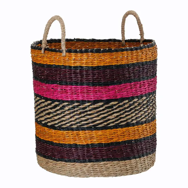 CESTO 45 CM X 35 CM X 35 CM BOLGATANGA - RELVA/MULTICOR - Foto 3