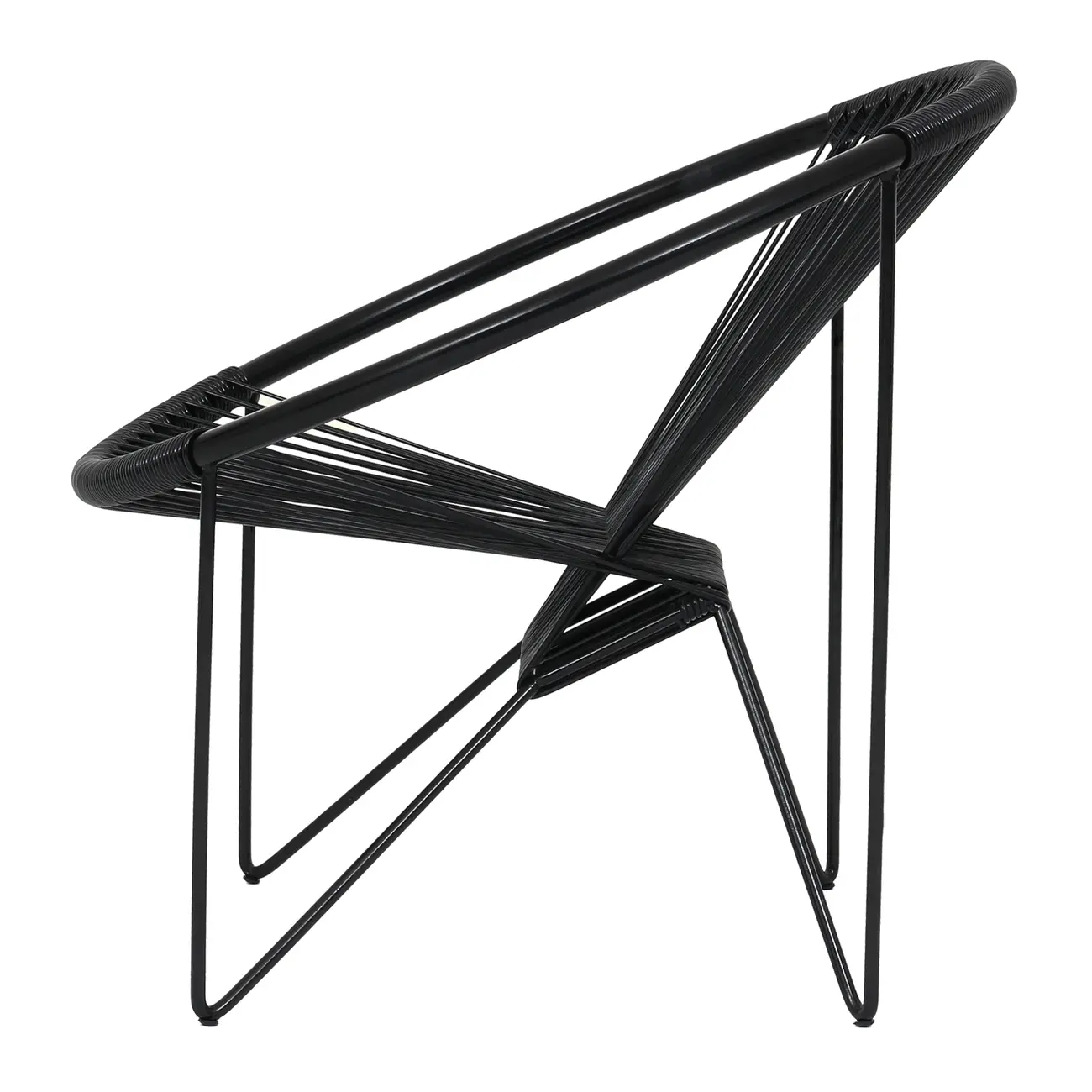 POLTRONA ESPAGUETE STRING - PRETO/PRETO - Foto 3