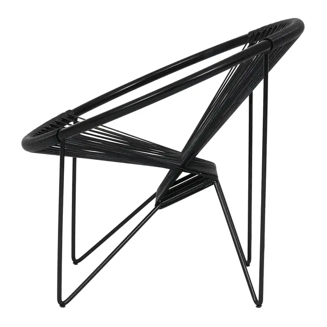 POLTRONA ESPAGUETE STRING - PRETO/PRETO - Foto 3