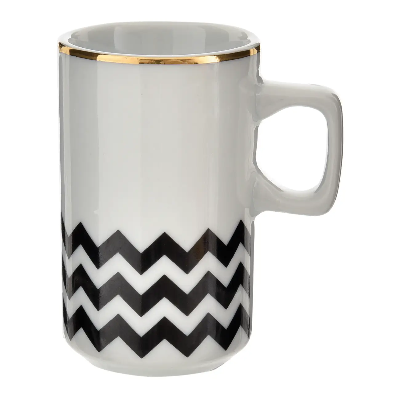 CANECA ZIG ESPRESSO 80 ML HIPFIX - PRETO/OURO - Foto 1