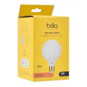 LÂMPADA LED MILK G95 E27 5W 127/220V BRILIA - BRANCO - Foto 4