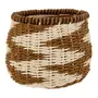 CESTO 13 CM X 15 CM X 15 CM HELBRON - FIBRA CLARA/CANELA DO CEILÃO - Foto 1