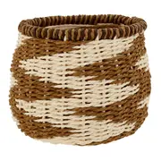 CESTO 13 CM X 15 CM X 15 CM HELBRON - FIBRA CLARA/CANELA DO CEILÃO - Foto 1