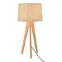 LUMINÁRIA DE MESA GÁVEA C/CÚPULA K - AMÊNDOA/JUTA - Foto 2