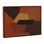 QUADRO 50 CM X 70 CM ELUNE - NOZES/TERRACOTA - Foto 2