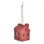 PINGENTE MINI CASA LED 7 CM HOHO HOME - VERMELHO HINDU - Foto 2