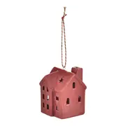 PINGENTE MINI CASA LED 7 CM HOHO HOME - VERMELHO HINDU - Foto 2