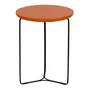 MESA LATERAL REDONDA 40 CM TRIQUET - PRETO/TERRACOTA - Foto 3