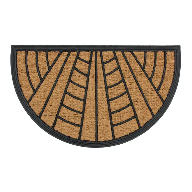 CAPACHO 45 CM X 75 CM GEOROYAL - NATURAL/PRETO - Foto 1