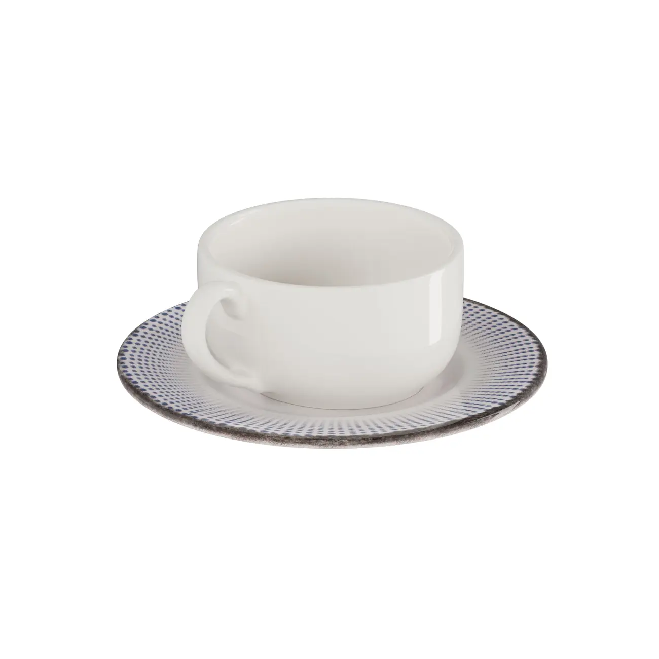 XÍCARA CAFÉ 50 ML SALINA I - BRANCO/AZUL - Foto 21