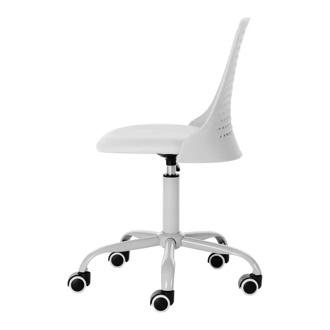 CADEIRA HOME OFFICE TEEN CHICLETE - BRANCO/BRANCO - Foto 3