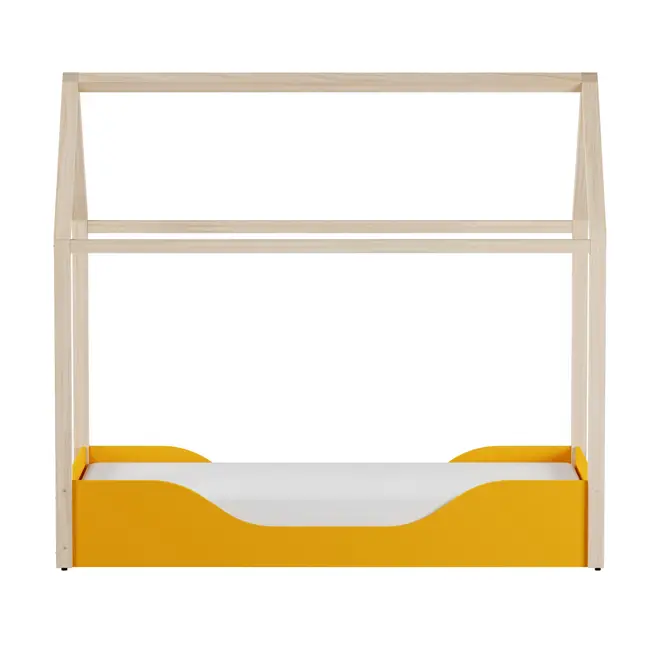 CAMA MONTESSORI JÚNIOR 78 CM PIN PLAY - BANANA/NATURAL WASHED - Foto 13