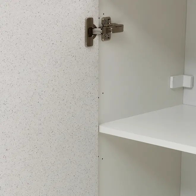 ARMÁRIO DE COZINHA AÉREO 1,20 M 3 PORTAS SLEEK - BRANCO/GRANILITE - Foto 7