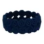 CESTO/CENTRO DE MESA 18 CM ARABESCO - AZUL ESCURO - Foto 2