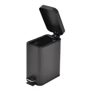 LIXEIRA COM PEDAL 5 L DURBAN - PRETO/PRETO - Foto 3