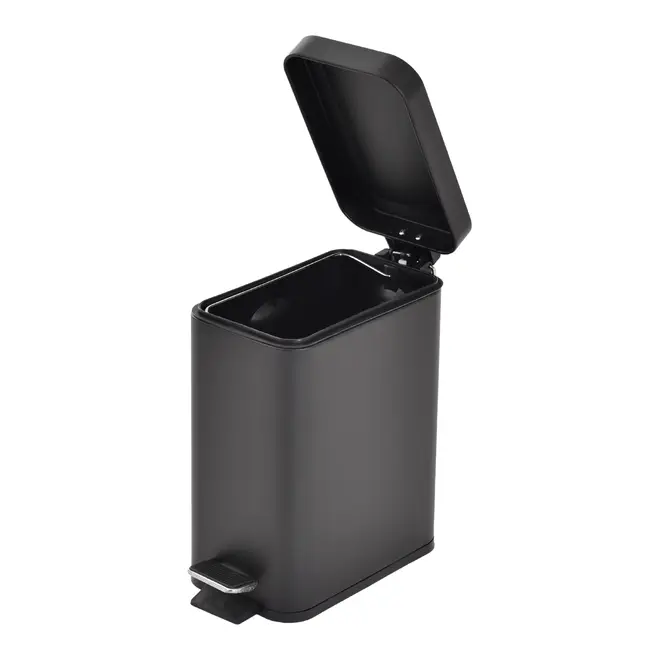 LIXEIRA COM PEDAL 5 L DURBAN - PRETO/PRETO - Foto 3