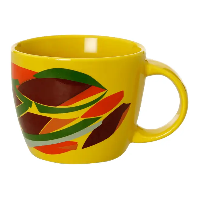 CANECA 400 ML VIBRA VERÃO - AMARELO/AÇAY - Foto 1