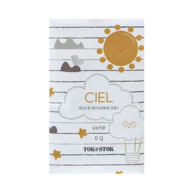 SACHÊ PERFUMADO FLORAL AMADEIRADO BEBÊ 12 G CIEL - CINZA/MULTICOR - Foto 1