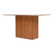 MESA DE JANTAR 1,30 M X 90 CM ECKE - FREIJÓ/BRANCO - Foto 4