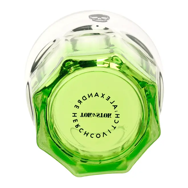 COPO ON THE ROCKS 320 ML CAVEIRA - INCOLOR/VERDE - Foto 4