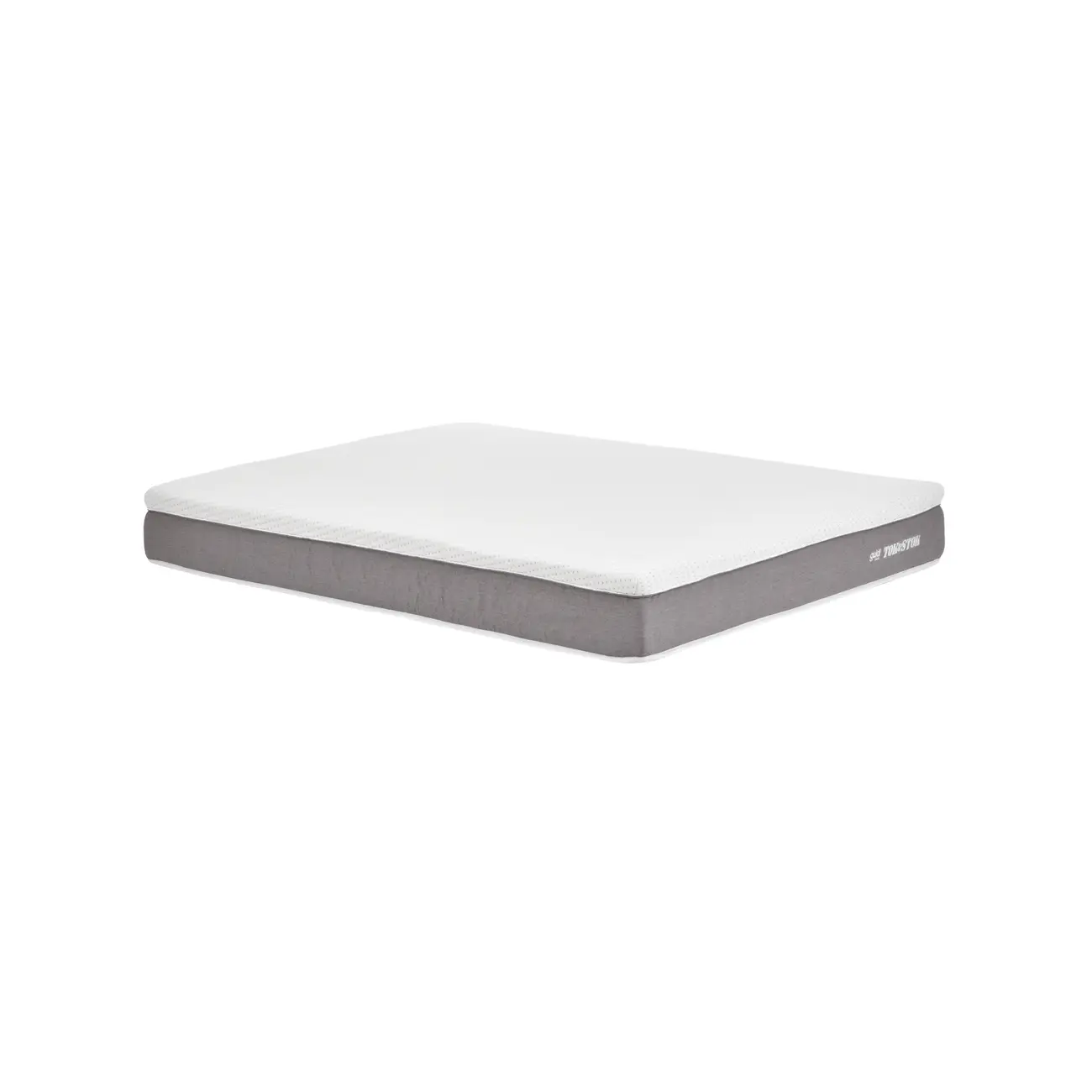 COLCHÃO CASAL MACIO COM MOLAS ENSACADAS 1,38 M X 1,88 M X 25 CM TATOU GULDI - CINZA/BRANCO - Foto 2