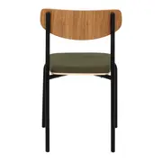 CADEIRA DE JANTAR ATOM - PRETO/MUSGO - Foto 4