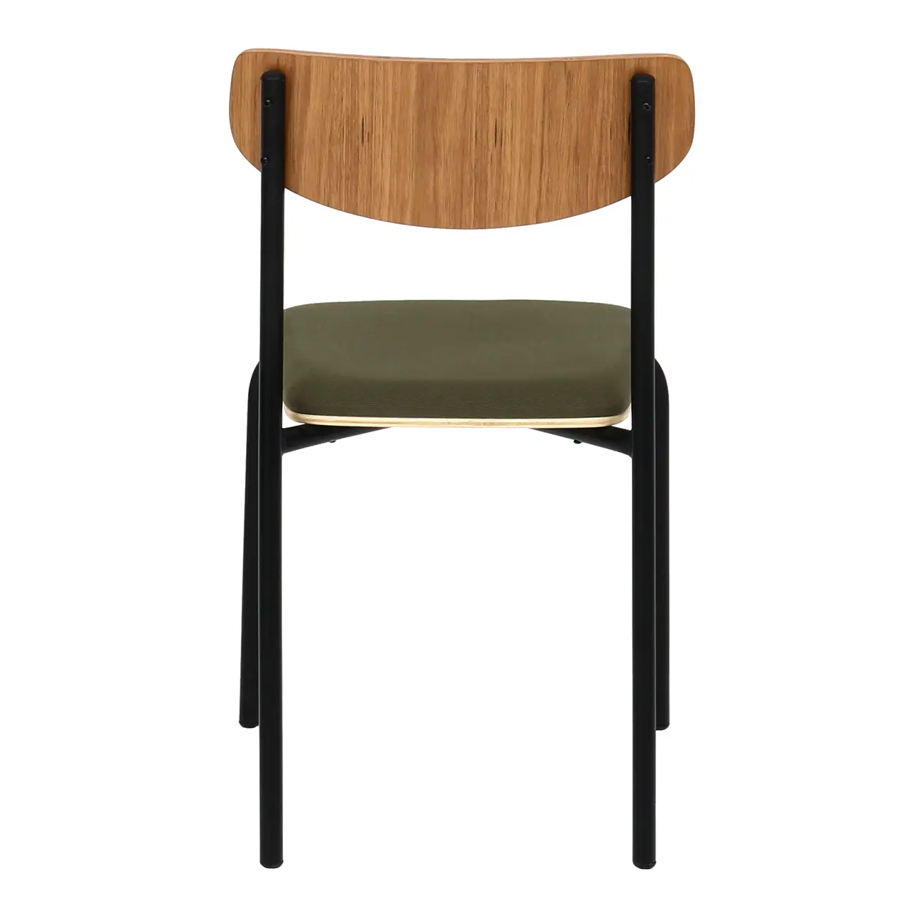 CADEIRA DE JANTAR ATOM - PRETO/MUSGO - Foto 4