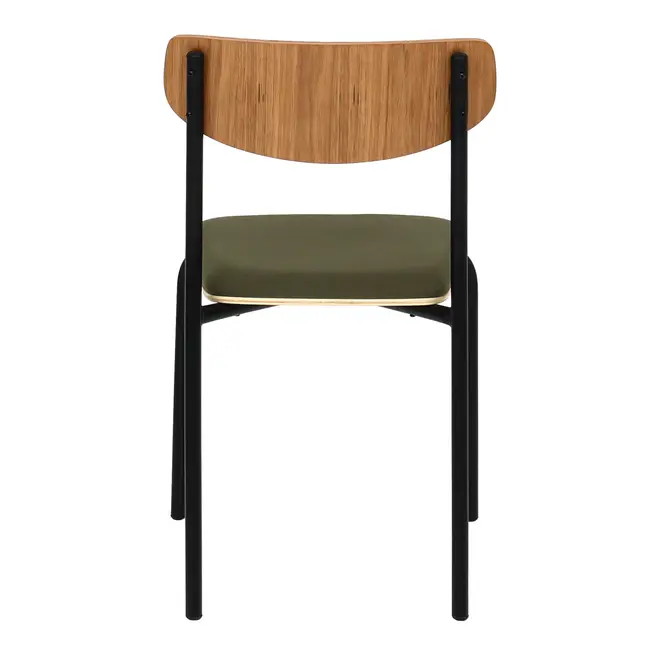 CADEIRA DE JANTAR ATOM - PRETO/MUSGO - Foto 4