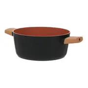 JOGO DE PANELAS INDUÇÃO COM 4 PEÇAS NORMA - PRETO/TERRACOTA - Foto 3
