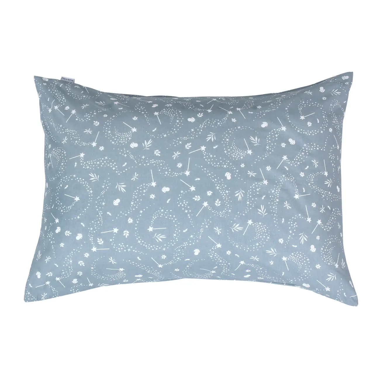 FRONHA 50 CM X 70 CM DELICADÊ CADÊ CONDÃO - BLEU CENDRÉ/OFF WHITE - Foto 1