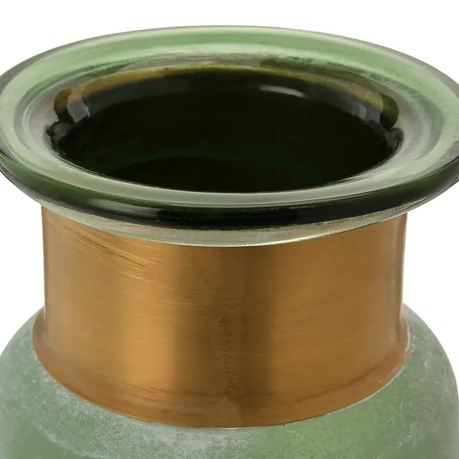 VASO 20 CM HYDE - LODEN GREEN/OURO VELHO - Foto 3