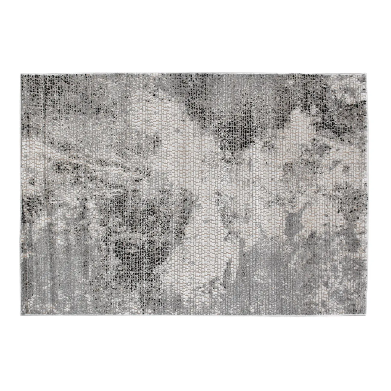 TAPETE 2 M X 2,50 M CETUS - CINZA/PRETO - Foto 1