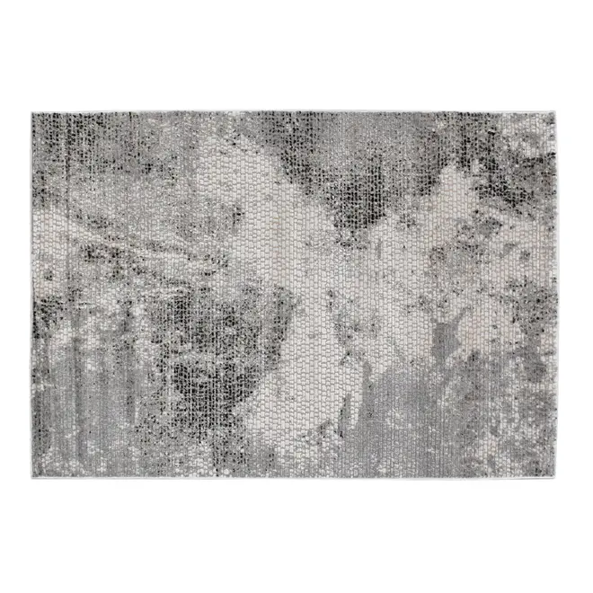 TAPETE 2 M X 2,50 M CETUS - CINZA/PRETO - Foto 1