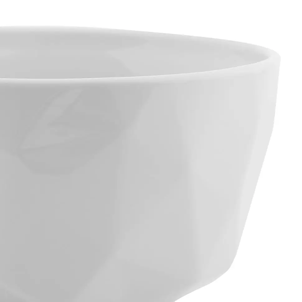 TIGELA ALTA 22 CM FRACTAL - BRANCO - Foto 2