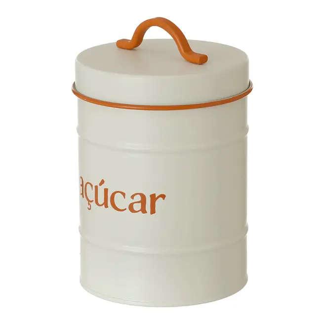 AÇÚCAR POTE 1 L BODEGA - OFF WHITE/CASCA DE URUCUM - Foto 2