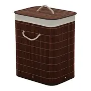 CESTO PARA ROUPAS 50 CM X 40 CM X 30 CM BUKA - MARROM/BEGE - Foto 2