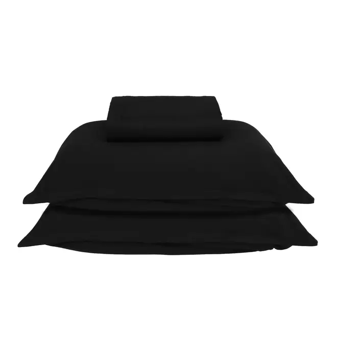 JOGO DE CAMA 3 PEÇAS KING MAXY ULTRA - PRETO - Foto 1