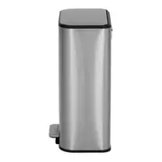 LIXEIRA COM PEDAL 30 L LEXING - INOX/PRETO - Foto 5