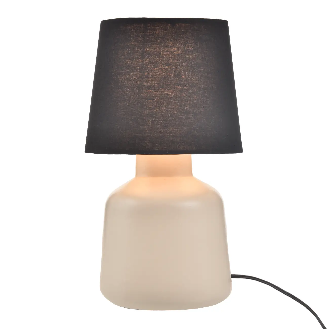 LUMINÁRIA DE MESA KERAMIK C/CUP B - CAMELO/PRETO - Foto 2