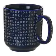 CANECA 300 ML TUDO OU TUDO - AZUL COBALTO/BRANCO - Foto 4