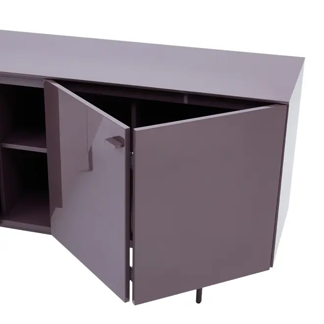 BUFFET 4 PORTAS 2 M X 45 CM THE FOLD - RUBY MOCHA - Foto 11