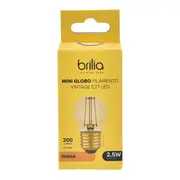LÂMPADA LED FILAMENTO G45 E27 2,5W 127/220V BRILIA - HANBAR - Foto 3