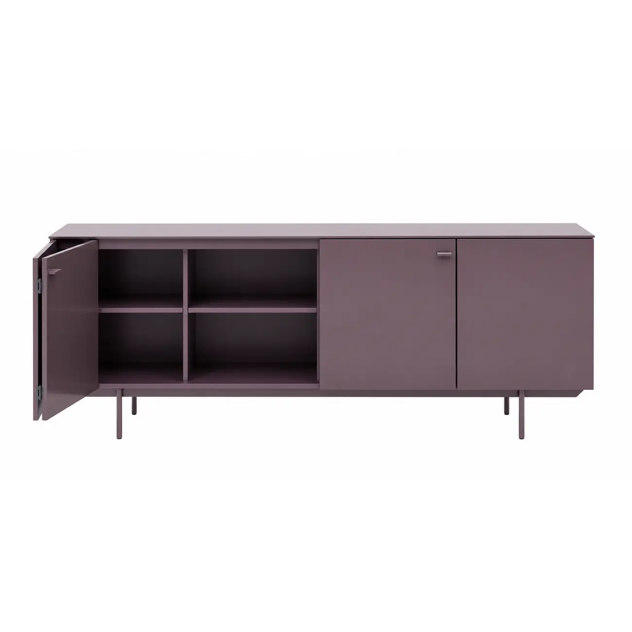 BUFFET 4 PORTAS 2 M X 45 CM THE FOLD - RUBY MOCHA - Foto 3