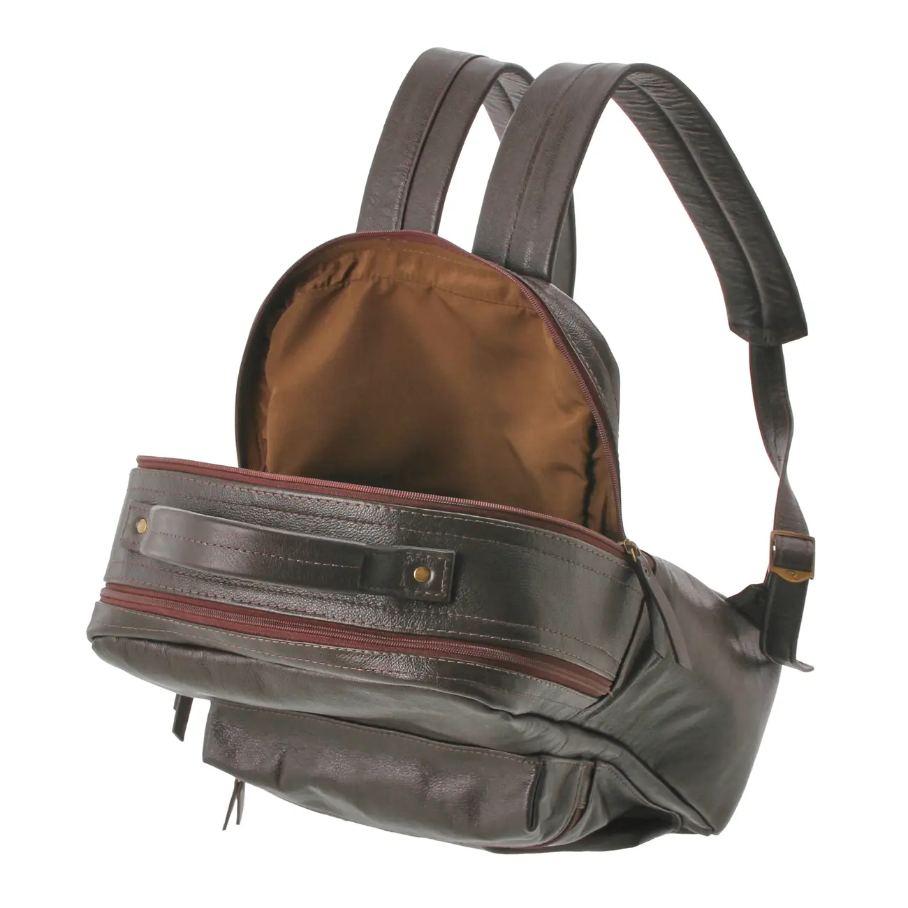 MOCHILA ON THE GO - COURO MARROM DE LEI - Foto 9