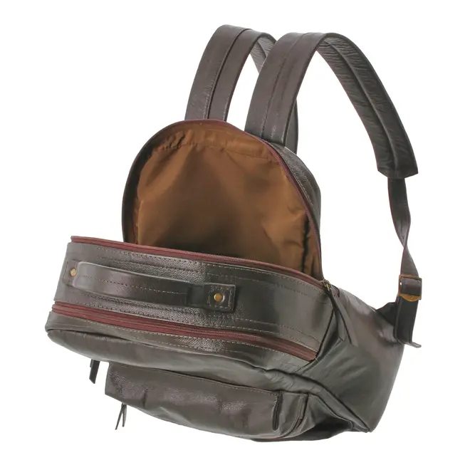 MOCHILA ON THE GO - COURO MARROM DE LEI - Foto 9
