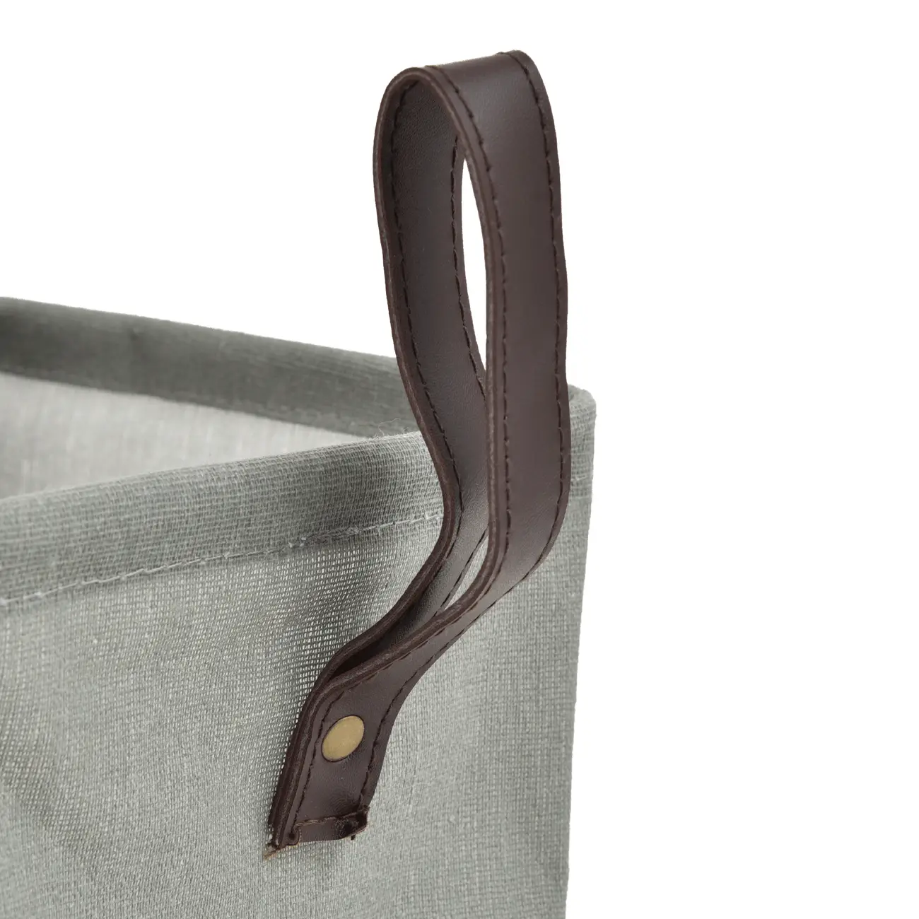 CESTO PARA ROUPAS BETTER LIFE - LODEN GREEN/MARROM - Foto 4