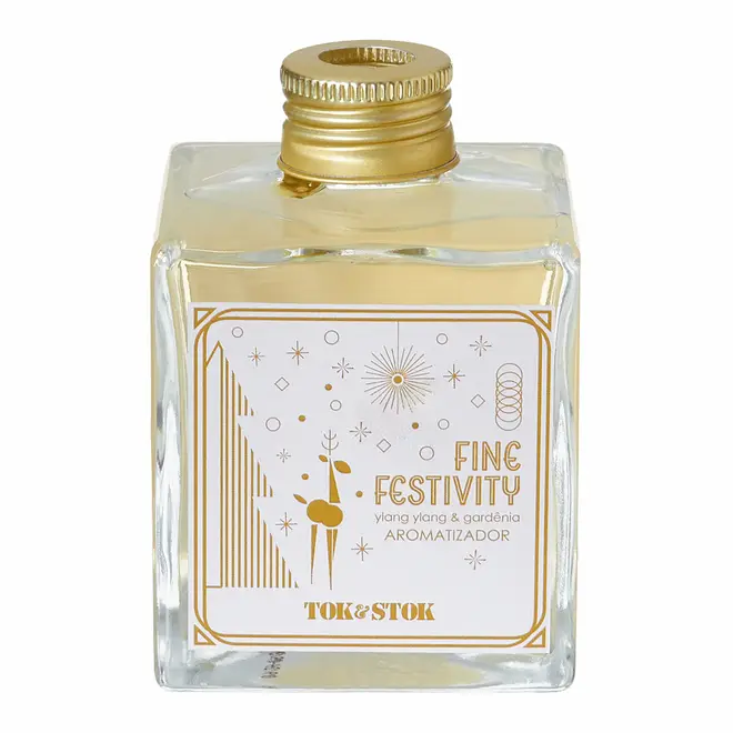 AROMATIZADOR YLANG YLANG E GARDENIA 250 ML FINE FESTIVITY - DOURADO/MULTICOR - Foto 4