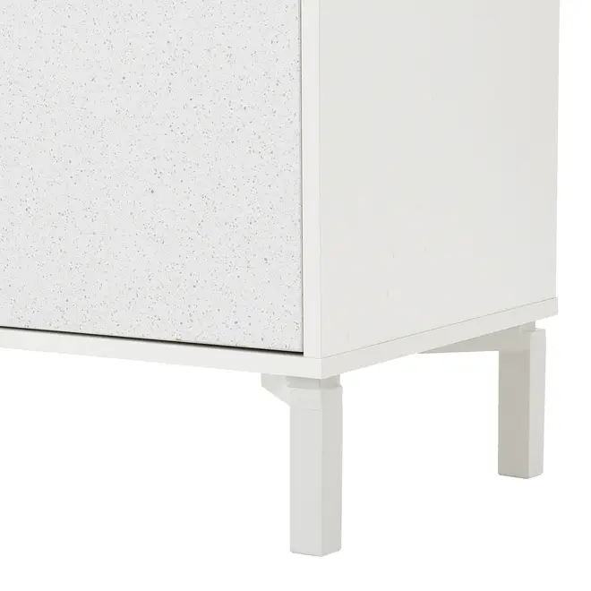 ARMÁRIO PARA ESCRITÓRIO BAIXO 2 PORTAS SLEEK - BRANCO/GRANILITE - Foto 13