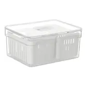 ORGANIZADOR COM 2 CESTOS PRACTICAL FRIDGE - INCOLOR/BRANCO - Foto 3